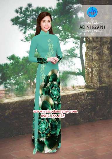 Vải áo dài Hoa ảo 3D đẹp nổi trội AD N1929 32