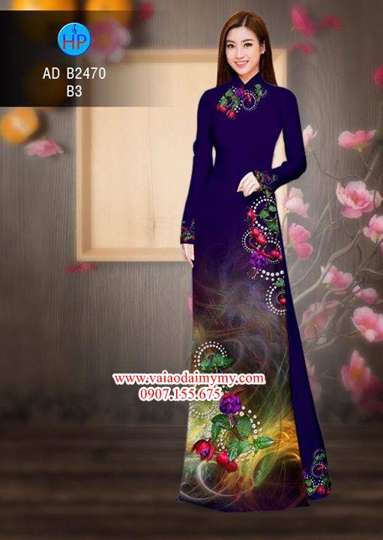 Vải áo dài Hoa in 3D AD B2470 29