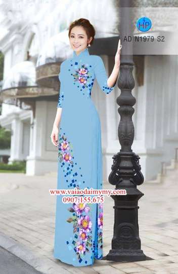 Vải áo dài Hoa in 3D AD N1979 29