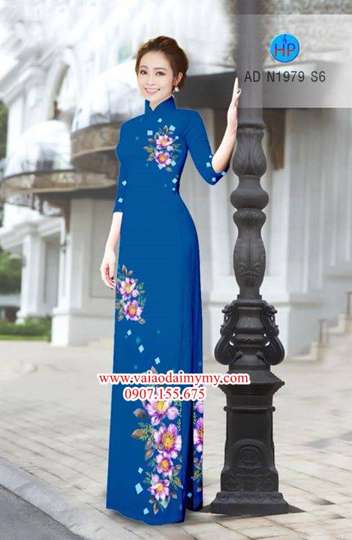 Vải áo dài Hoa in 3D AD N1979 35