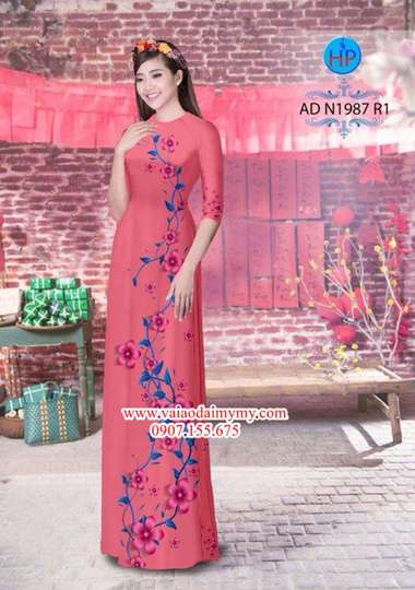 Vải áo dài Hoa in 3D AD N1987 34