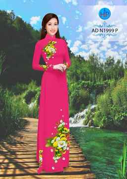 Vải áo dài Hoa Cúc xinh AD N1999 32
