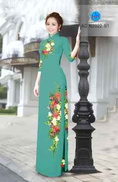 Vải áo dài Hoa in 3D AD N2022 33