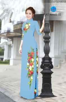 Vải áo dài Hoa in 3D AD N2022 35