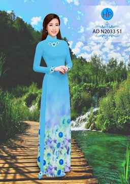 Vải áo dài Cúc Hoa Mi AD N2033 27