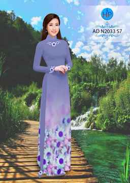 Vải áo dài Cúc Hoa Mi AD N2033 34