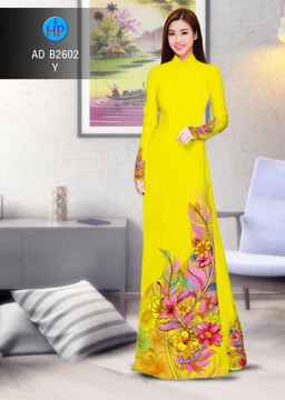 Vải áo dài Hoa in 3D AD B2602 27