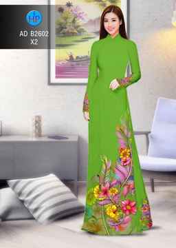 Vải áo dài Hoa in 3D AD B2602 29