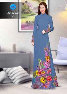 Vải áo dài Hoa in 3D AD B2602 33