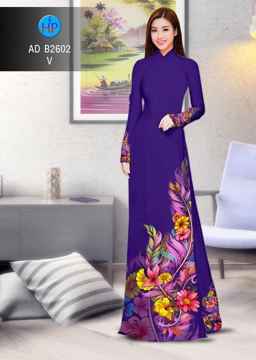Vải áo dài Hoa in 3D AD B2602 31