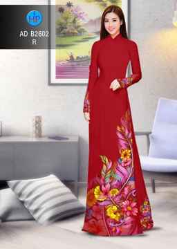 Vải áo dài Hoa in 3D AD B2602 35