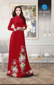 Vải áo dài Hoa in 3D AD B2559 30
