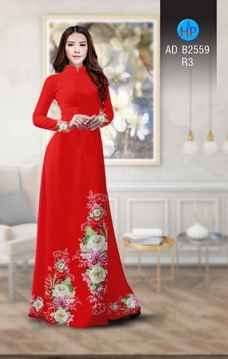 Vải áo dài Hoa in 3D AD B2559 32
