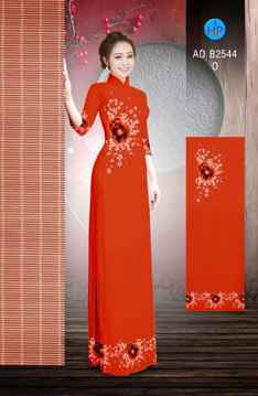 Vải áo dài Hoa Poppy AD B2544 30