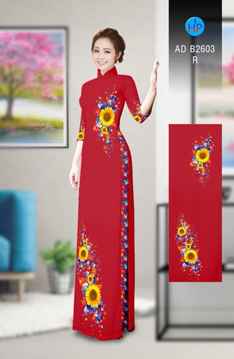 Vải áo dài Hoa hướng dương AD B2603 34