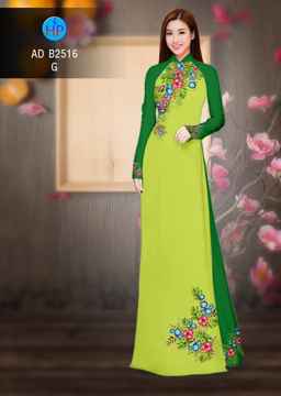 Vải áo dài Hoa in 3D AD B2516 30