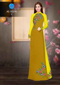 Vải áo dài Hoa in 3D AD B2516 33