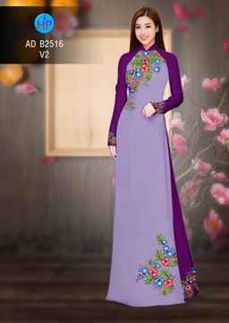 Vải áo dài Hoa in 3D AD B2516 35