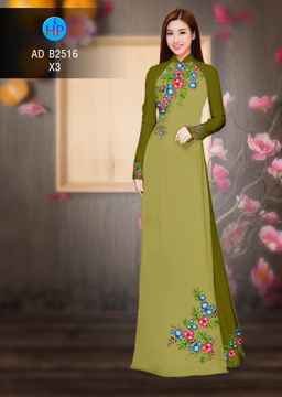 Vải áo dài Hoa in 3D AD B2516 37