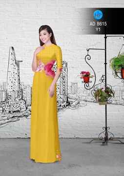 Vải áo dài Bi và hoa hồng đẹp xinh! AD B615 36