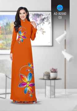 Vải áo dài Hoa in 3D AD B2592 28