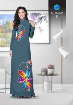 Vải áo dài Hoa in 3D AD B2592 31