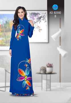 Vải áo dài Hoa in 3D AD B2592 37