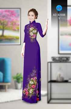 Vải áo dài Hoa in 3D AD B2598 28
