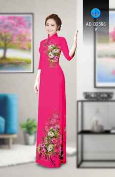 Vải áo dài Hoa in 3D AD B2598 31