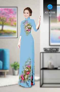 Vải áo dài Hoa in 3D AD B2598 32