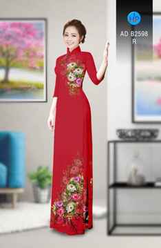 Vải áo dài Hoa in 3D AD B2598 33