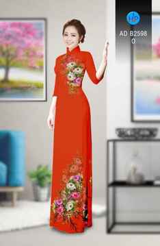 Vải áo dài Hoa in 3D AD B2598 35