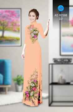 Vải áo dài Hoa in 3D AD B2598 36