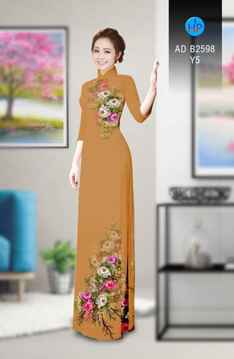 Vải áo dài Hoa in 3D AD B2598 37