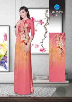 Vải áo dài Hoa in 3D AD B2609 26