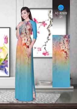 Vải áo dài Hoa in 3D AD B2609 28