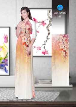 Vải áo dài Hoa in 3D AD B2609 31