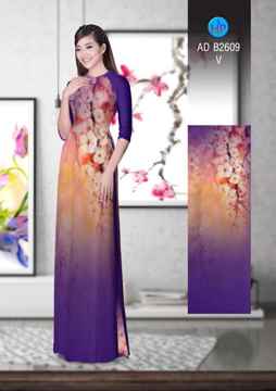 Vải áo dài Hoa in 3D AD B2609 30