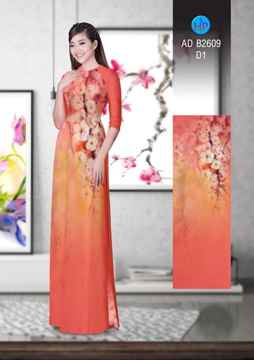 Vải áo dài Hoa in 3D AD B2609 37