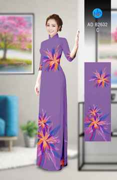 Vải áo dài Hoa in 3D AD B2632 26
