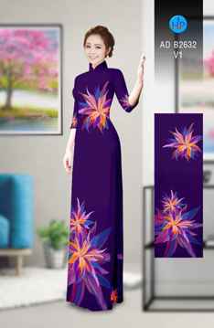 Vải áo dài Hoa in 3D AD B2632 27