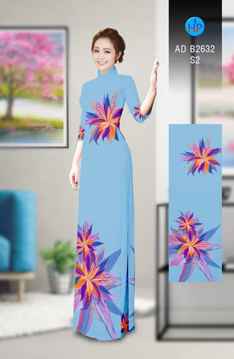 Vải áo dài Hoa in 3D AD B2632 32