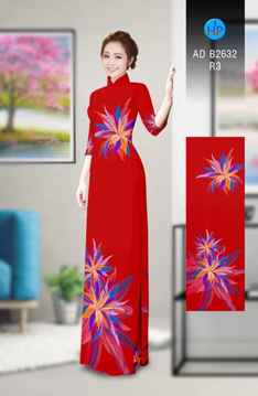Vải áo dài Hoa in 3D AD B2632 34