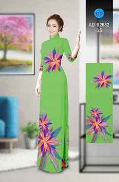 Vải áo dài Hoa in 3D AD B2632 36