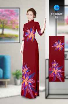 Vải áo dài Hoa in 3D AD B2632 35