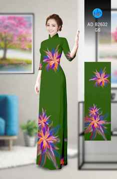 Vải áo dài Hoa in 3D AD B2632 37