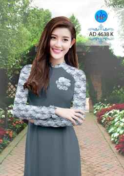 Vải áo dài Hoa in 3D AD 4638 26