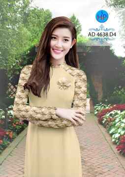Vải áo dài Hoa in 3D AD 4638 30