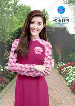 Vải áo dài Hoa in 3D AD 4638 33