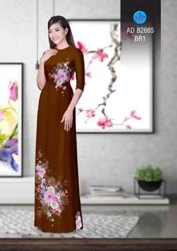 Vải áo dài Hoa in 3D AD B2665 27